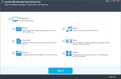 Rcysoft USB Flash Drive Data Recovery Pro 2024 free
