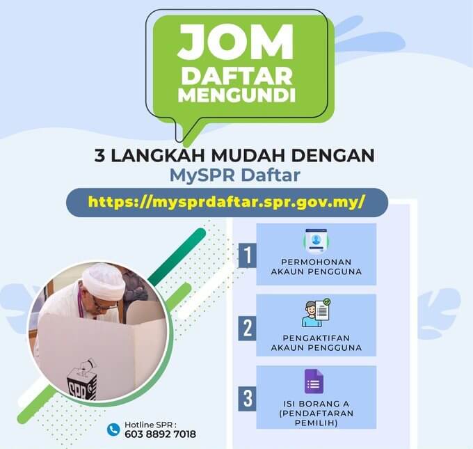 CARA DAFTAR UNDI ONLINE