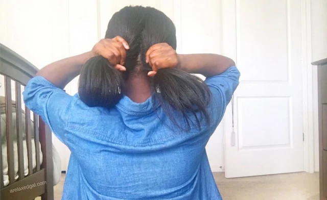 Cross wrapping hair tutorial: Parting hair | @arelaxedgal