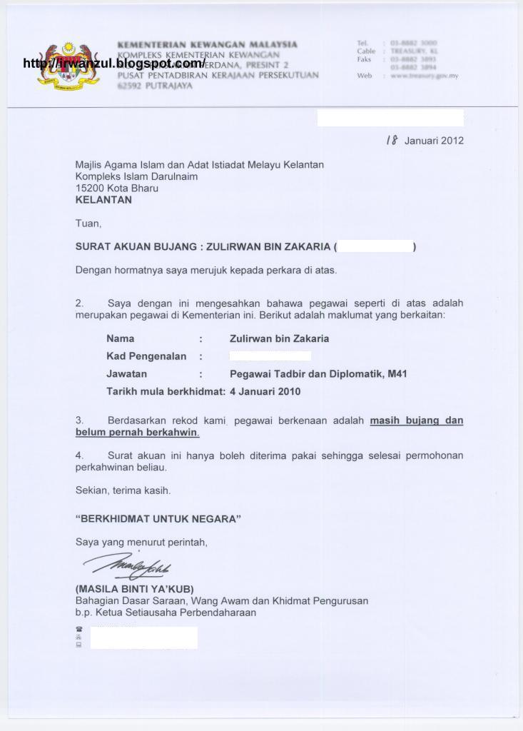 Contoh Surat Pengesahan Majikan Untuk Beli Kereta