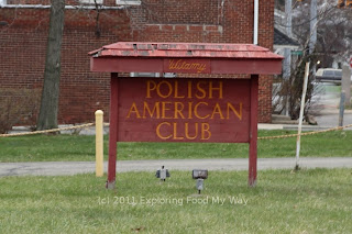 Sign for Polish American Club