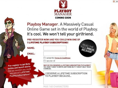 Playboy Manager Online Game Snapshot