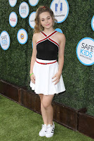 Brec Bassinger in Black, Red, White Dress at Safe Kids Day in Los Angeles