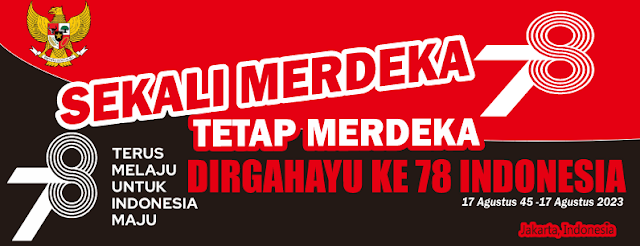 spanduk banner hut ri ke 78 tahun 2023