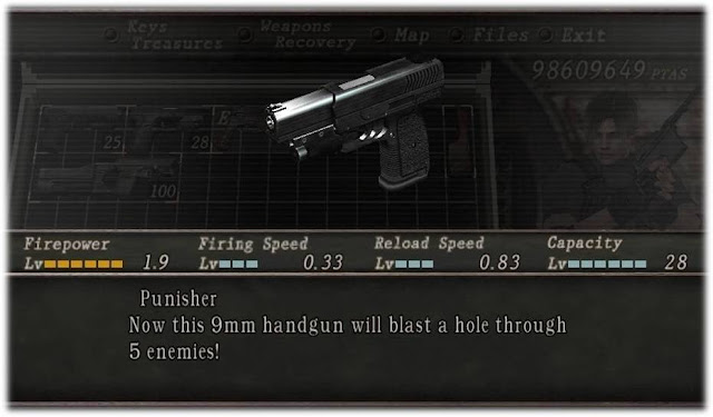 Senjata Punisher Di Resident Evil 4