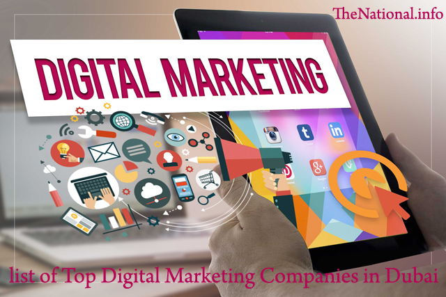 List of Top Digital Marketing Companies in Dubai