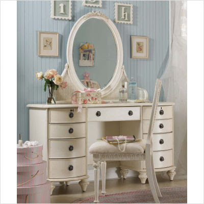Antique Bedroom Sets  Sale on Lea Emma S Treasures Large Bedroom Vanity With Optional Mirror And