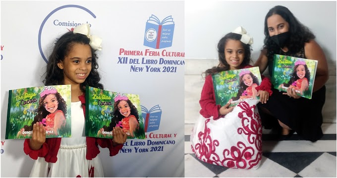 Génesis D. Tavarez la escritora de 8 años que deslumbró en Primera Feria Cultural y  XII del Libro Dominicano