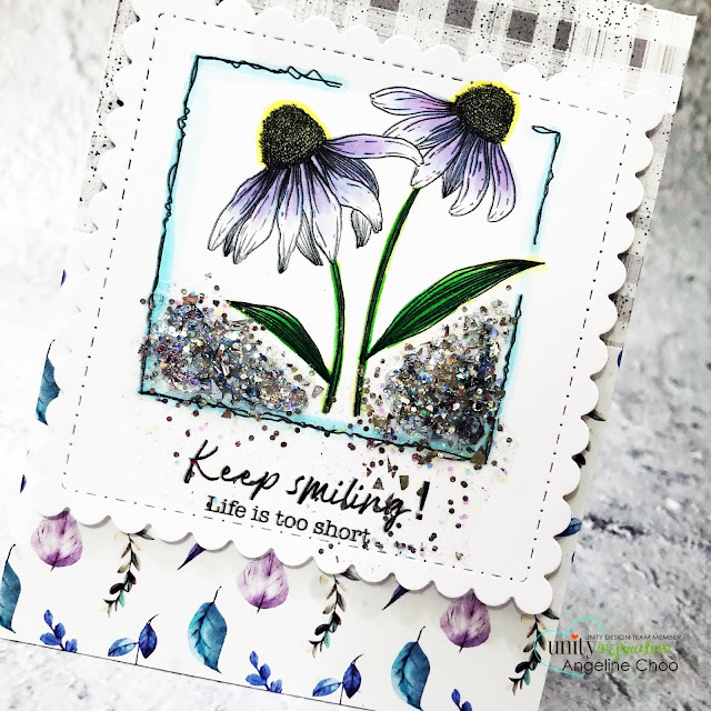 ScrappyScrappy: Unity Stamp May Release - Possible not easy #scrappyscrappy #unitystampco #cardmaking #papercraft #handmadecard #stamping #rubberstamp #possiblenoteasy #floralart #floralstamp #glitterific #decoart #copiccoloring #gracielliedesign #unitystamppaper #glitter 