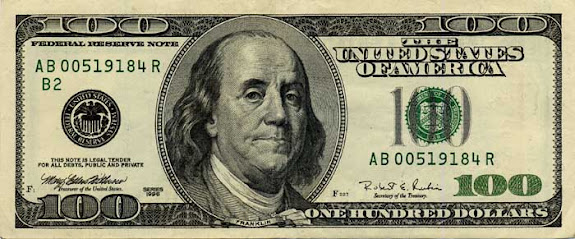 hundred dollar bill. old 100 dollar bill back. old