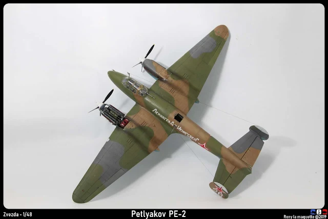 Maquette du Petlyakov Pe-2 de Zvezda au 1/48.