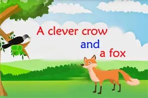 A clever crow and a fox - story writing