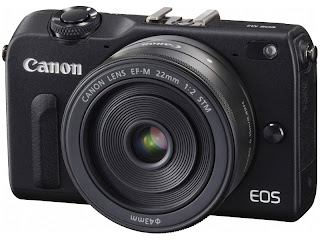 Canon EOS M2 Hitam Tampak Depan