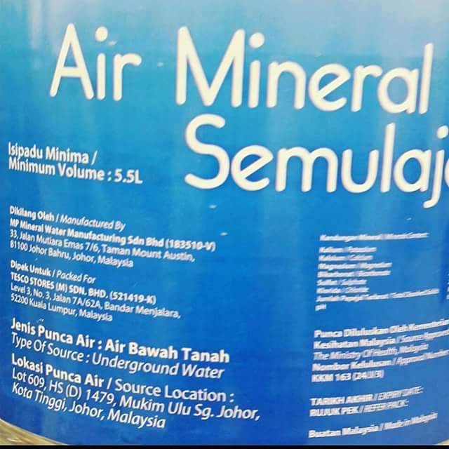 Tips Mudah Kenal Pasti Air Mineral dalam Botol