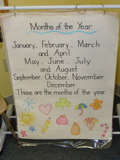 months of the year  song