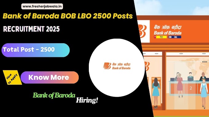 Bank of Baroda BOB LBO Recruitment 2025 – Apply Online for 2500 Posts