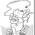 Dibujos Winnie the pooh en primavera para colorear