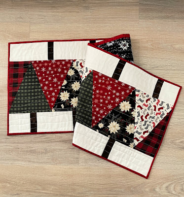 Christmas Tree Quilted Table Runner