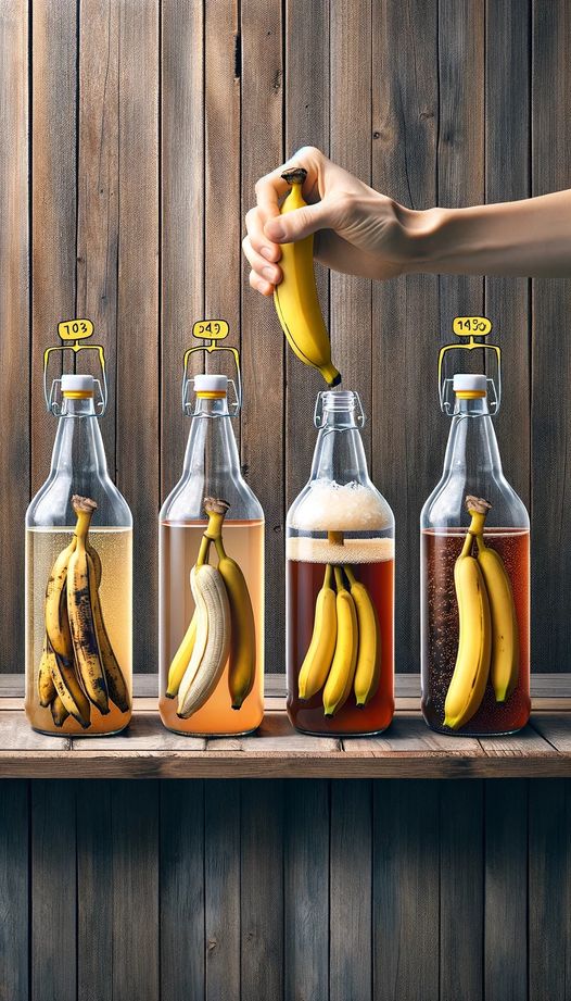 Banana peels should never be thrown away; instead, they should be placed in a bottle of water and used in this manner at all times.