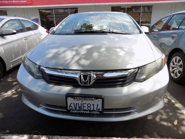 2012 Honda Civic LX- Before spot paint job done at Almost Everything Autobody