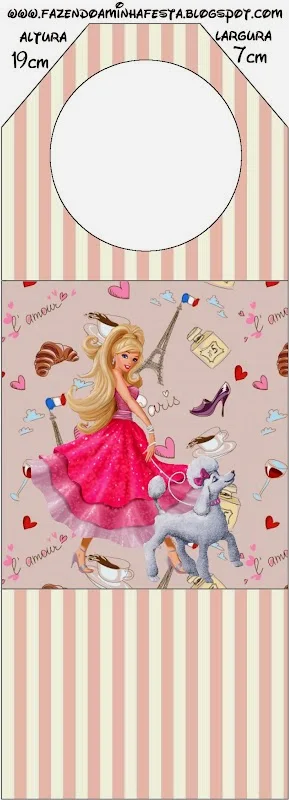 Barbie Magic and Fashion Free Printable Tags.