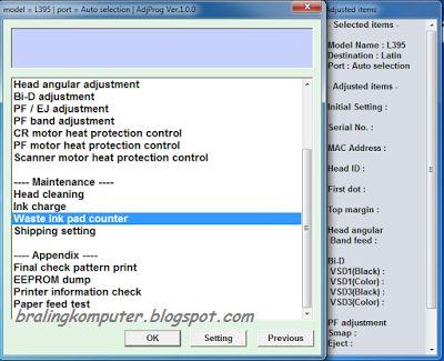 Download Resetter Adjustment Program Epson L395 Service ...