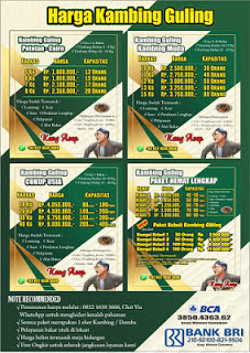 Harga Kambing Guling Garut,