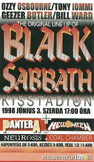 entrada de concierto de black sabbath