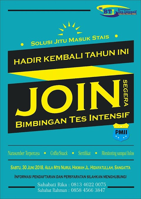 Bimbingan Tes Intensif, Solusi Jitu Masuk Stais