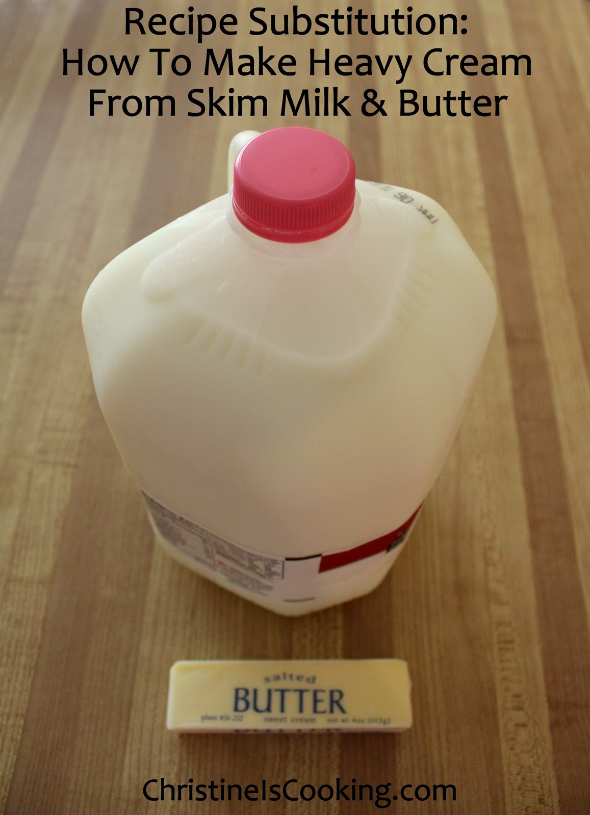 from from Milk butter and to Recipe  Skim how Substitution: How Butter to Cream Heavy milk skim Make make