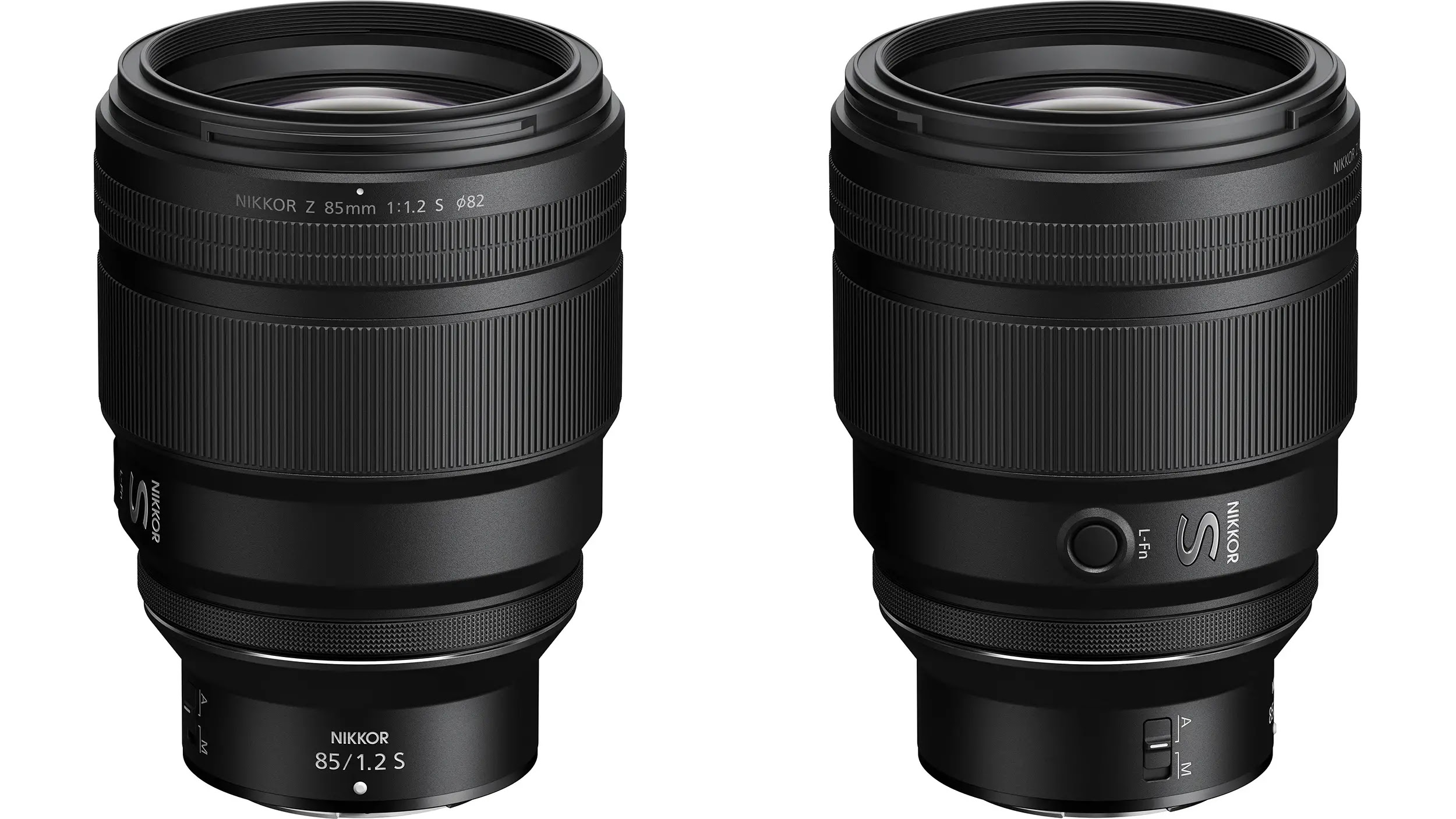 Объектив Nikon Nikkor Z 85mm f/1.2 S с двух сторон