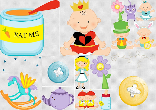 Clipart de Alicia en Babyland. 