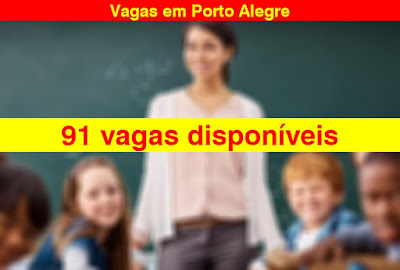 Prefeitura de Porto Alegre abre mais de 90 vagas para Professor