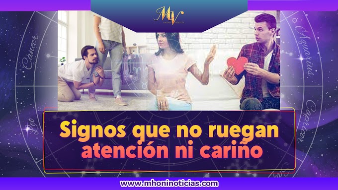 Signos que no ruegan atención ni cariño.