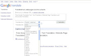 Google Translator Tool for Text Translation, Website Page Translation and . (google translate)