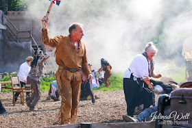 Kampfszene bei Mörschied Karl May Freilichtspiele Cowboy und Indianer Winnetou