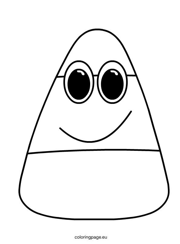 Candy Corn Coloring Page 2