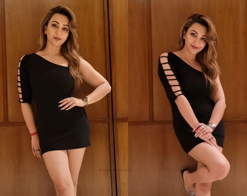 Koushani Mukherjee poses in a sexy black dress; Check out the photos