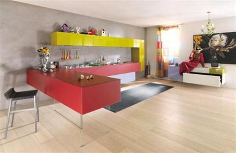 Colorful Kitchen Cabinet, Amazing Ideas To Change The Kitchen Interior