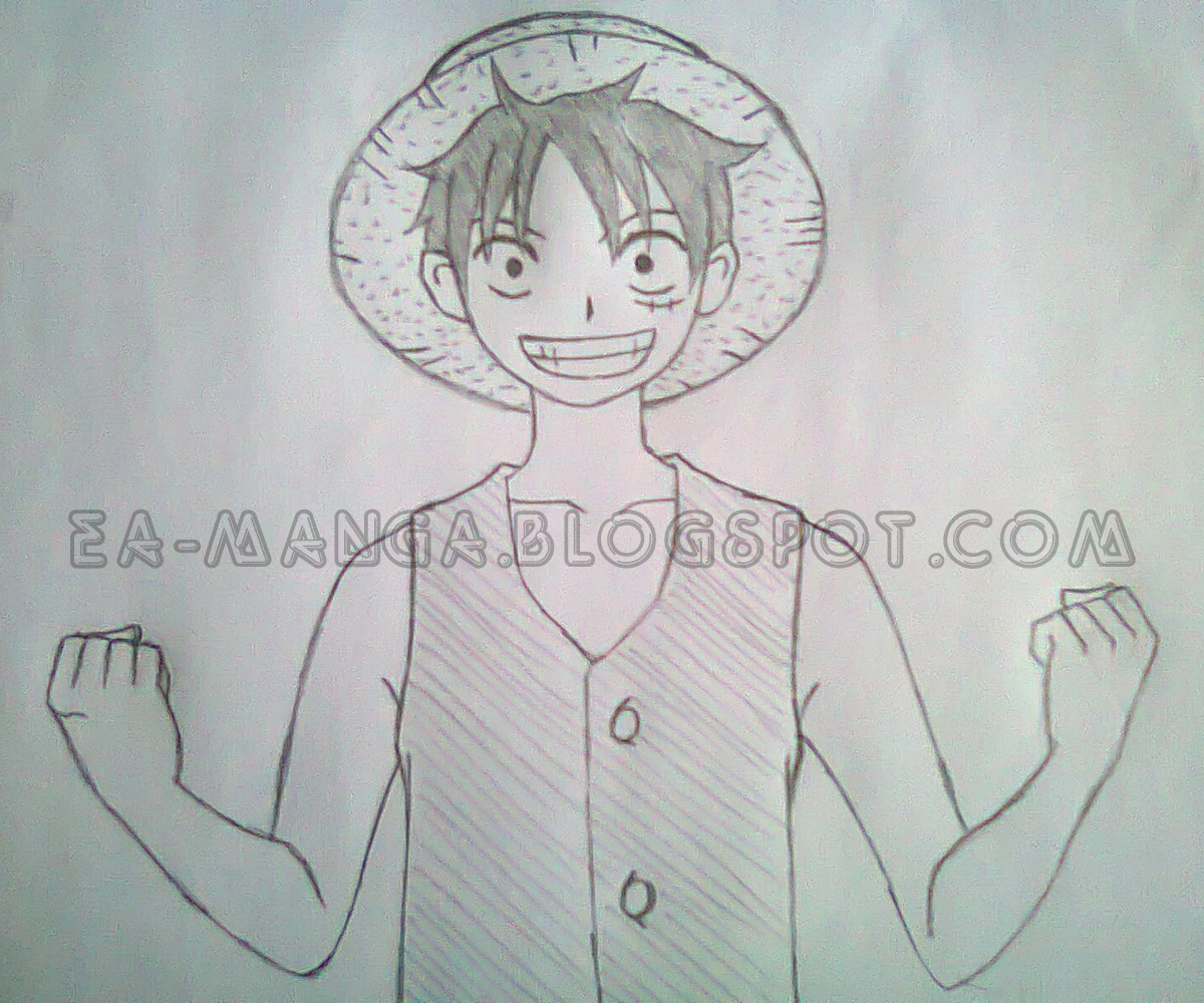 Cara Menggambar Monkey D Luffy Manga Council