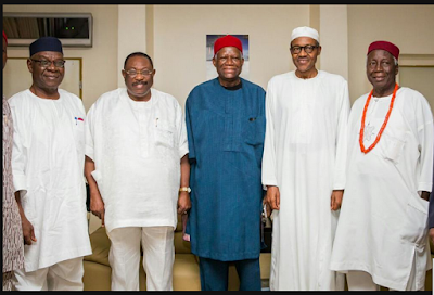 Buhari and Ndigbo leaders in Abuja
