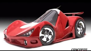 Futuristic 3ds Max concept car for future