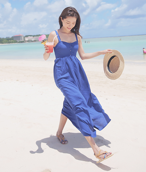 Long Button-Down Summer Dress