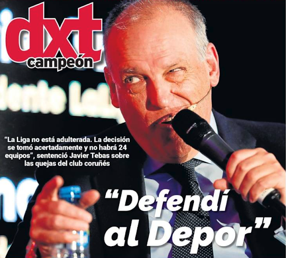 Portada del diario DxT este miércoles pasado