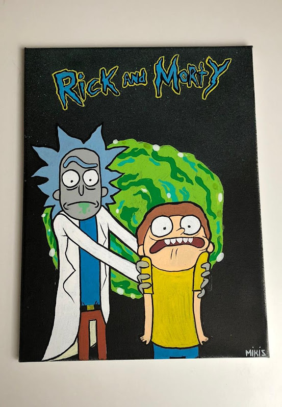 Cuadro-Rick y Morty