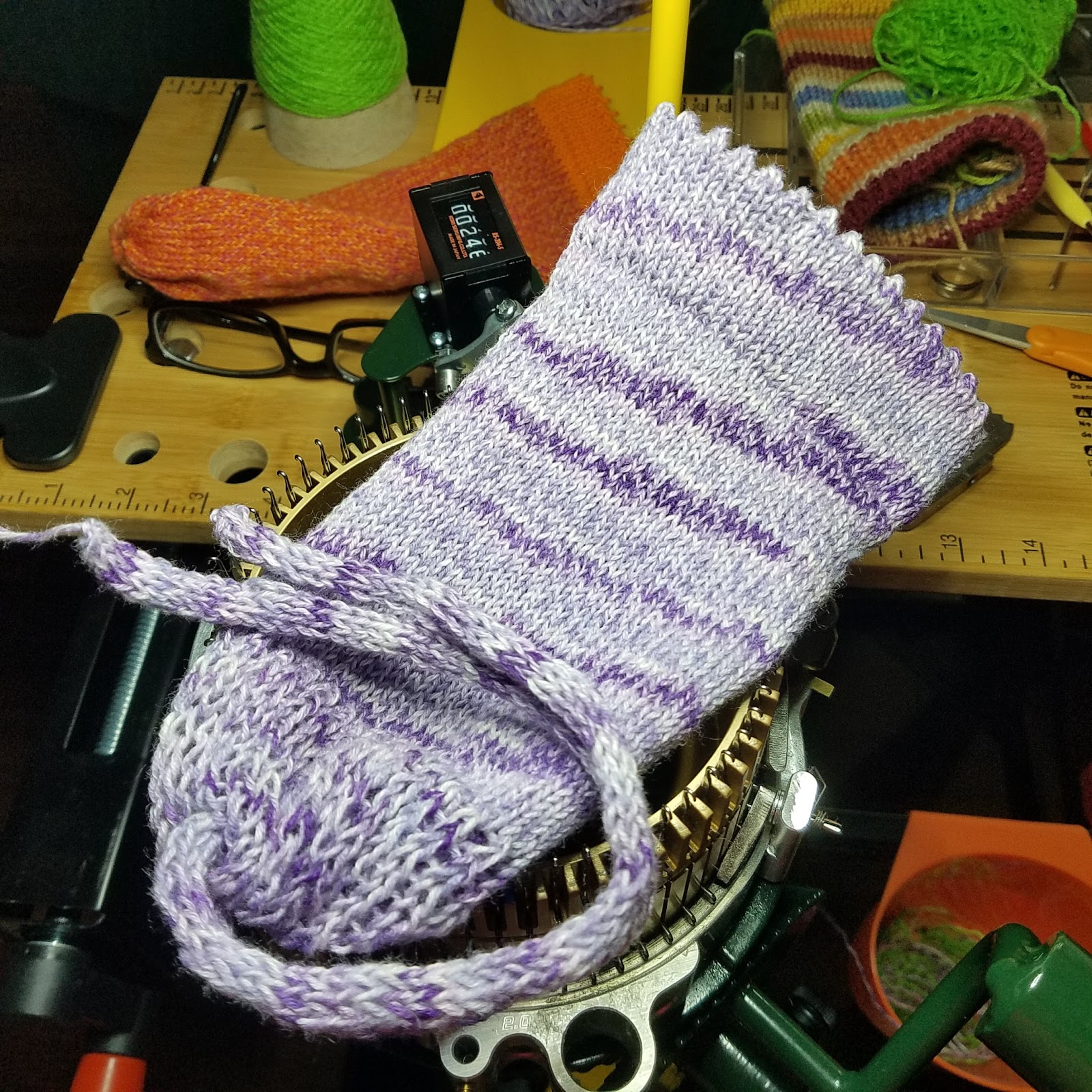 Becca S Crazy Projects Circular Sock Knitting Cast On Bonnet