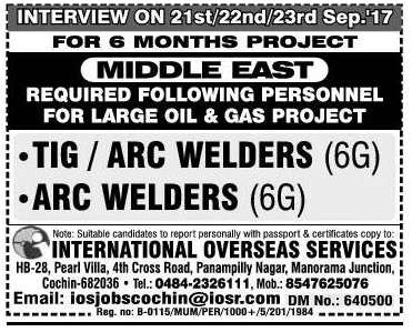 Large Oil & Gas Project Jobs for Middle East