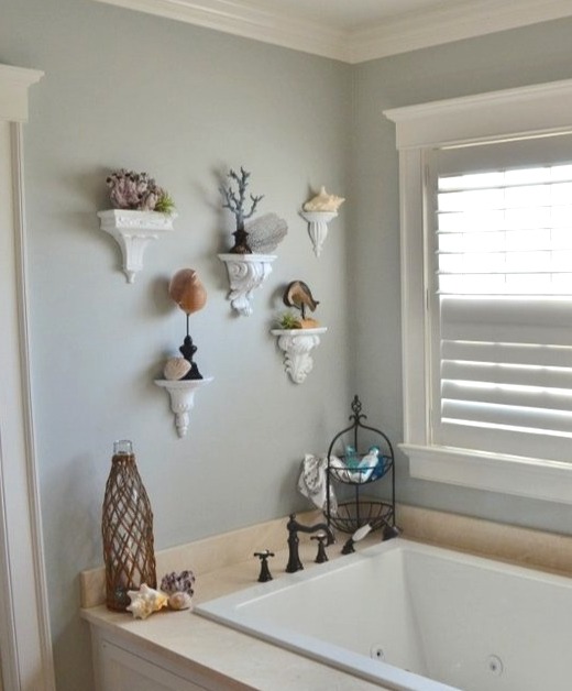 Wall Sconce Shelf Ideas for the Bathroom
