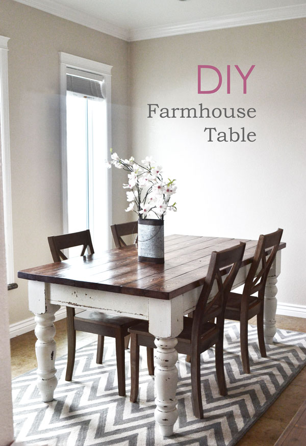 12 Beautifully Rustic DIY Farmhouse Tables Little House ...