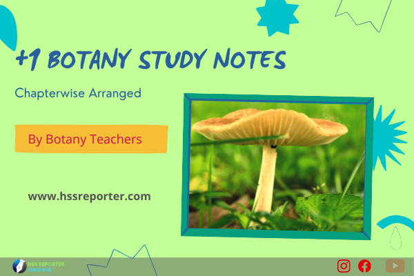 Plus One Botany Chapterwise Study Notes(Full Topics)